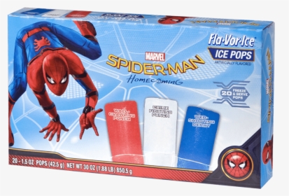 Fla Vor Ice Spider Man Ice Pops - Spiderman Ice Pops, HD Png Download, Free Download