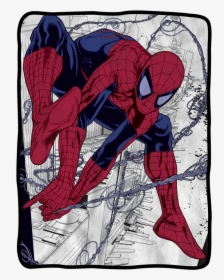 Spider-man Web Fleece Blanket - Eb Games Blanket, HD Png Download, Free Download