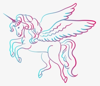 Pink,line Art,head - Drawing Images Of Unicorn, HD Png Download, Free Download