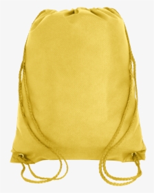 Budget Drawstring Bag Small Size Yellow - Canvas String Bag Png, Transparent Png, Free Download