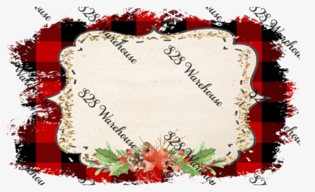 Buffalo Plaid Holly Logo Frame, HD Png Download, Free Download