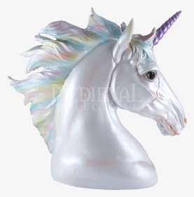 Rainbow Unicorn Head Figurine - Busto De Unicornio, HD Png Download, Free Download