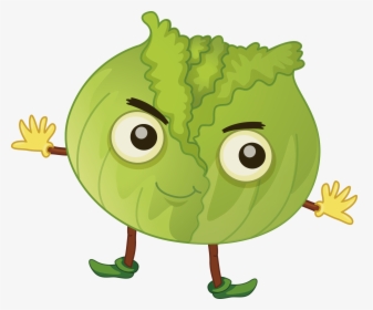 Cabbage Fruit Clip Art - Transparent Cartoon Cabbage Png, Png Download, Free Download