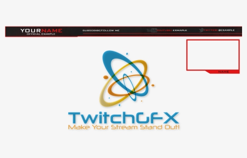 Simple Red Free Twitch Overlay - Twitch Stream Top Bar, HD Png Download, Free Download