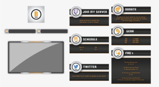 02 Design - Twitch Layout Design, HD Png Download, Free Download