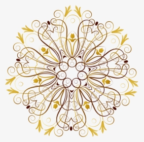 Flourishy Floral Design 2 Clip Arts - Circle, HD Png Download, Free Download