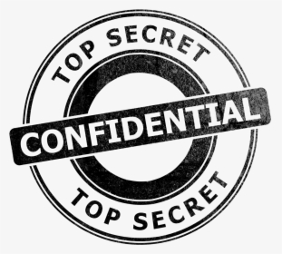 Top Secret Stamp Png Download - Confidential Black And White, Transparent Png, Free Download
