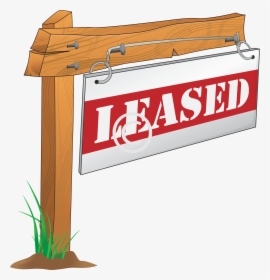 Leased Sign Post, HD Png Download, Free Download