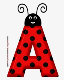 Clip Art Ladybug Joaninha Png - Happy Birthday Letters Ladybug, Transparent Png, Free Download