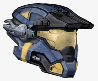 Carter"s Helmet Coloured - Halo Spartan Helmet Drawing, HD Png Download, Free Download