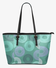Teal Sea Foam Green Lace Doily Leather Tote Bag/small - Tote Bag, HD Png Download, Free Download