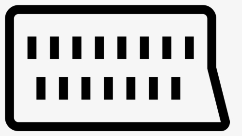 The Scart Icon Is A Rectangle With Rounded Edges, But - Monochrome, HD Png Download, Free Download