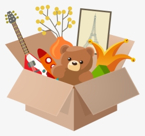 Teddy Bear - Cartoon Teddy Bear In A Box, HD Png Download, Free Download
