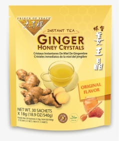 Prince Of Peace Instant Ginger Honey Crystals, 30 Bags - Instant Tea Ginger Honey Crystals, HD Png Download, Free Download