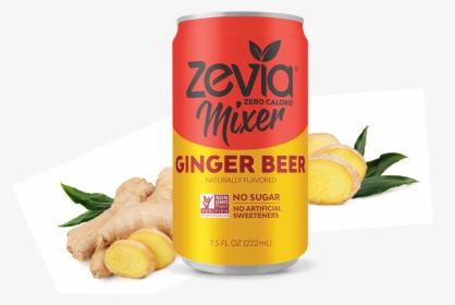 Zevia Sugar-free Zero Calorie Ginger Beer Mixer - Orange Soft Drink, HD Png Download, Free Download