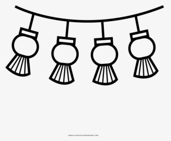 Chinese String Lights Coloring Page, HD Png Download, Free Download