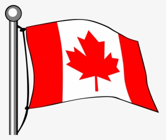 Canada, Flag, Maple, Leaf, Flying, Canadian, Pole - Canada Flag Clipart, HD Png Download, Free Download