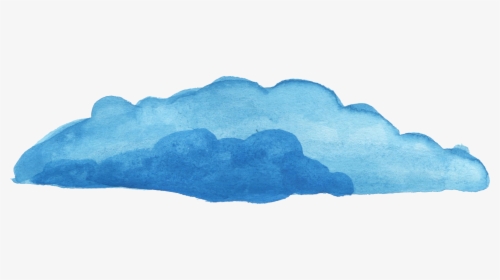 Transparent Blue Crayon Clipart - Clouds Watercolor Transparent, HD Png Download, Free Download