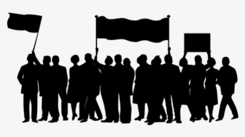 Vector Clip Art Of Small Protest March - Protest People Png, Transparent Png, Free Download