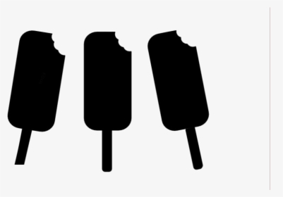 Popsicle Png Black And White - Popsicle Silhouette, Transparent Png, Free Download