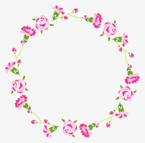 Flower Frame Clip Art - Pastel Floral Frame Png, Transparent Png, Free Download