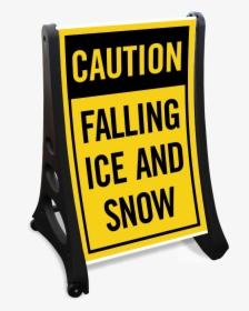 Falling Ice Snow A-frame Portable Sidewalk Sign Kit - Sign, HD Png Download, Free Download