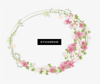 Transparent Round Frame Png - Pink Floral Frame Png, Png Download, Free Download