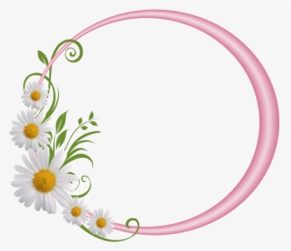Floral Round Frame Png File - Round Photo Frame Png, Transparent Png, Free Download
