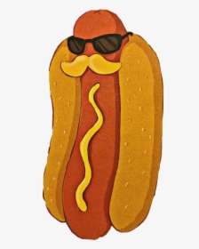 Hotdog Sunglasses Mustard Mustache Bun Freetoedit - Hot Dog Con Bigote, HD Png Download, Free Download