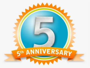 5 Years - 5th Year Anniversary Png, Transparent Png, Free Download