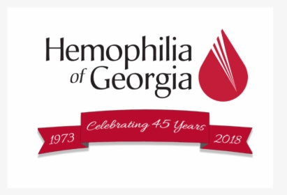 Hog 45th Anniversary Logo Graphic - Hemophilia Of Georgia, HD Png Download, Free Download