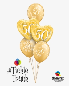 Download Hd Happy Th - 50th Wedding Anniversary Balloon Bouquet, HD Png Download, Free Download