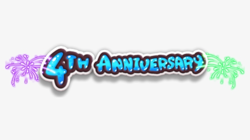 Happy 4th Anniversary - Happy 4th Anniversary Png, Transparent Png, Free Download