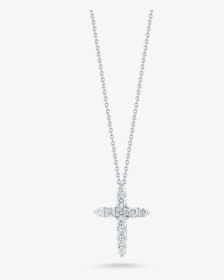 Roberto Coin 18kt Gold Cross Pendant With Diamonds - Locket, HD Png Download, Free Download