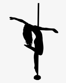 Clip Art Pole Transparent Onlygfx - Pole Dancer Silhouette Shadow, HD Png Download, Free Download