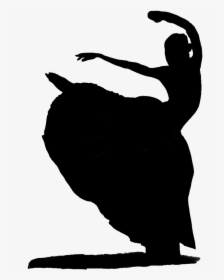 Girl In Dress Dancing Silhouette, HD Png Download, Free Download