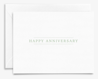 Simple Classic Happy Anniversary Folded Greeting Card - Envelope, HD Png Download, Free Download