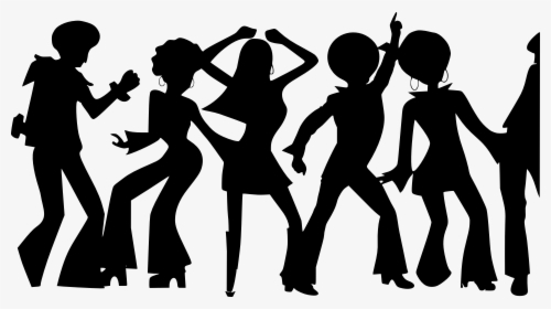 Disco Dancer Silhouette - Retro Dance Silhouette Png, Transparent Png, Free Download