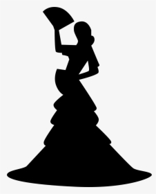 Flamenco Female Dancer Silhouette - Pageant Queen Clipart, HD Png Download, Free Download