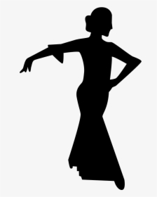 Flamenco Female Dancer Silhouette - Dancing Female Silhouette, HD Png Download, Free Download