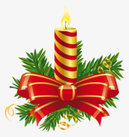 7283 - Christmas Candle Png, Transparent Png, Free Download