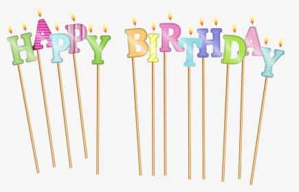 Candles Clipart Happy Birthday - Birthday Candles Transparent Background, HD Png Download, Free Download