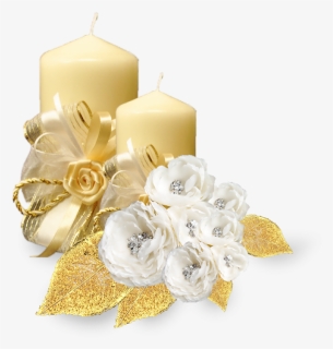 Christmas Candle - Wedding Candle Transparent Background, HD Png Download, Free Download