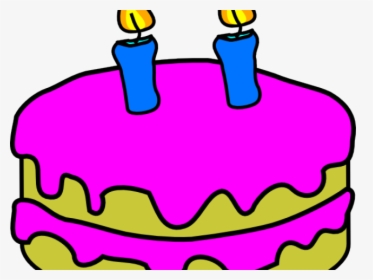 Candles Clipart Birthday Cake - Birthday Cake With 1 Candles, HD Png Download, Free Download