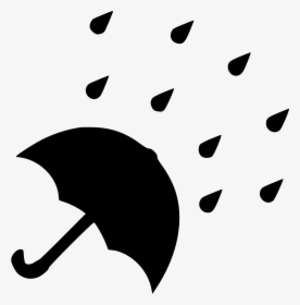 Rain Drop Umbrella - Rain With Umbrella Png, Transparent Png, Free Download