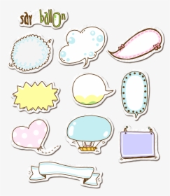 Box Cute Style Icons Color Text Notes Clipart - Детские Иконки, HD Png Download, Free Download