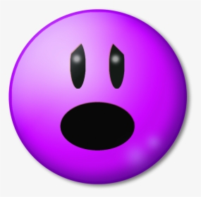 Scared,expression,free Pictures, Free Photos, Free - Purple Scared Face, HD Png Download, Free Download