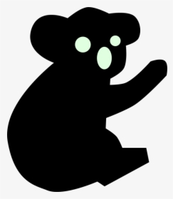 Koala Png Clip Arts - Koala Bear Silhouette, Transparent Png, Free Download
