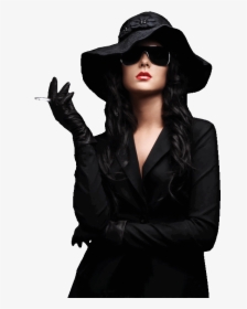 Woman With Hat Png, Transparent Png, Free Download