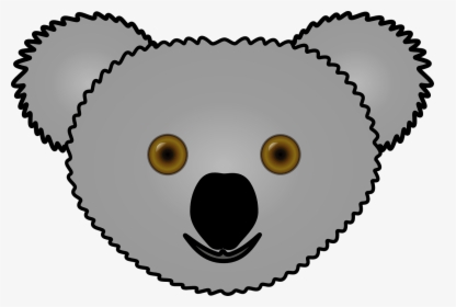 Koala, Head, Face, Bear, Mask, Animal, Cartoon - Clipart Koala, HD Png Download, Free Download